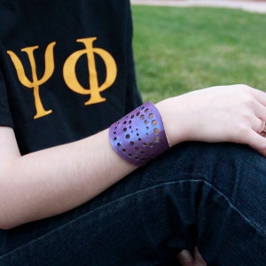 Bubble Wave Leather Cuff