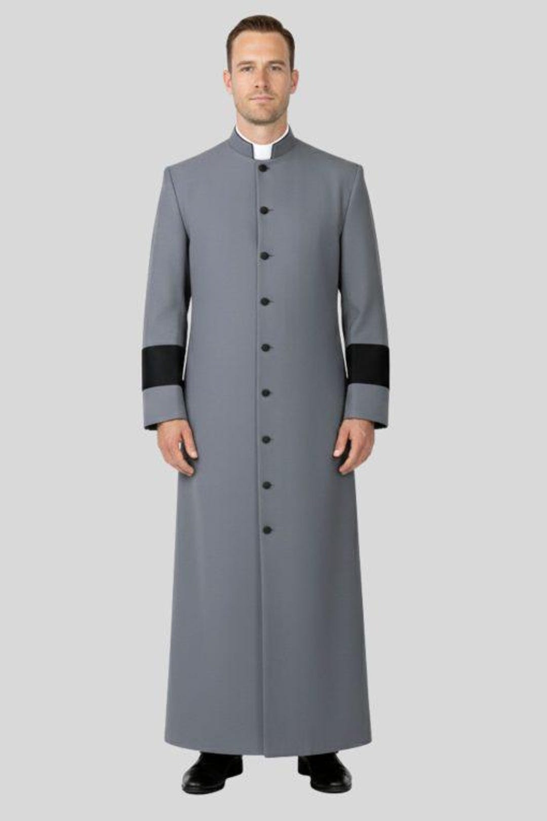 Grey Council Robe Tabernacle Grey Clergy Robe With Black Accents - Etsy