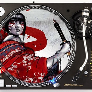 DJ Industries - Warrior Within - DJ スリップマット LP レコード プレーヤー ターンテーブル