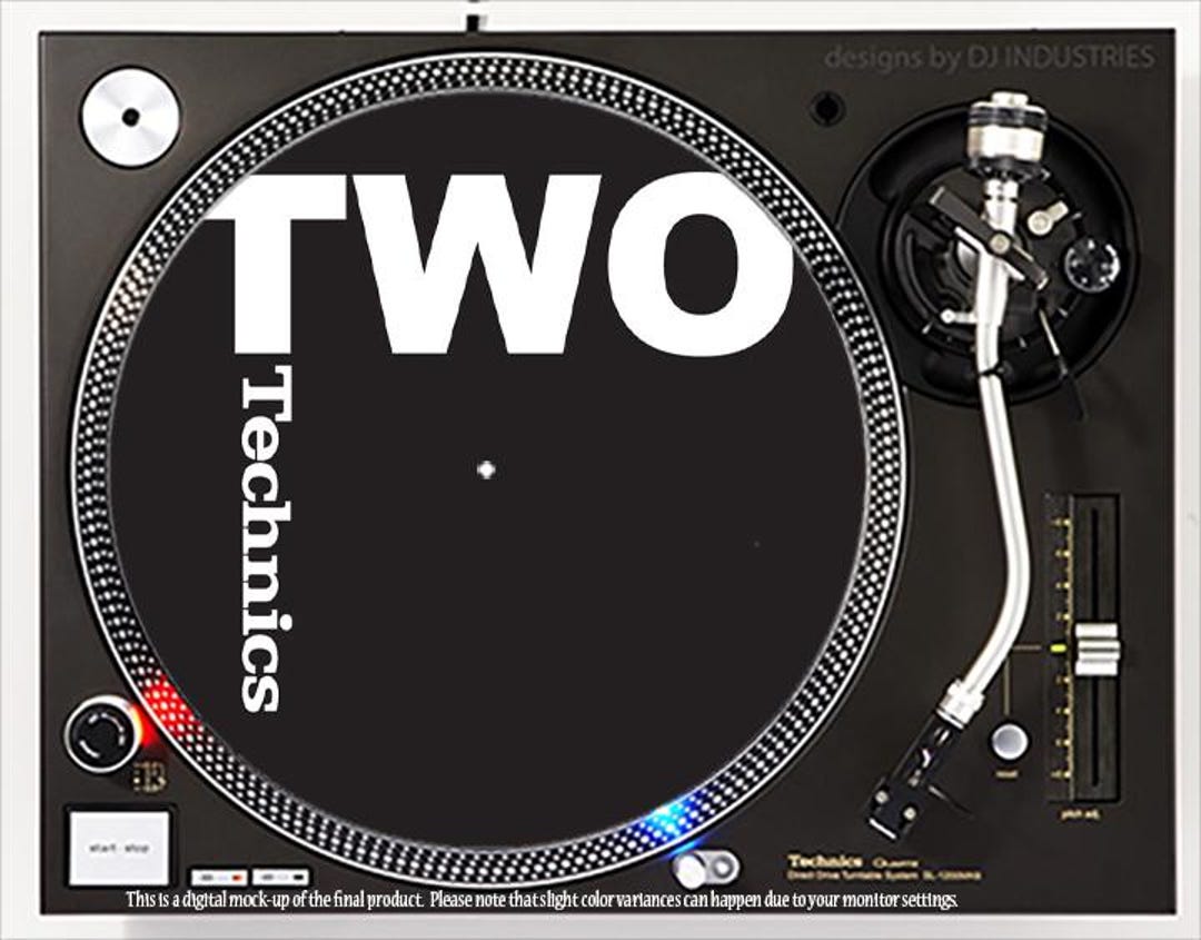 Technics スリップマット 2枚セット テクニクス DJ ターンテーブル DJ Industries - Technics Two - DJ スリップマット LP レコード