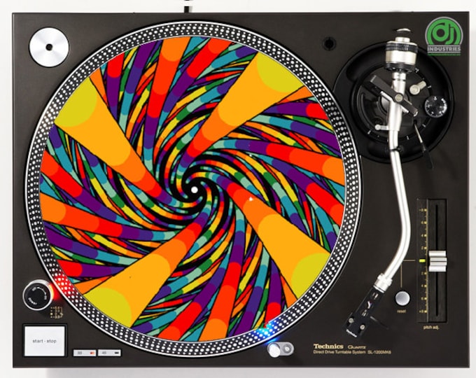 DJ Industries - Twisted Wires - DJ slipmat LP record player turntable