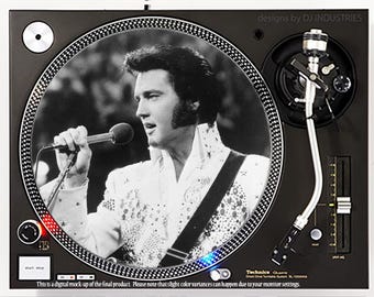 DJ Industries - Elvis - DJ slipmat LP platenspeler draaitafel