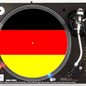 DJ Industries - Germany Flag - DJ slipmat