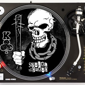Social Menace King Of Clubs  - DJ slipmat LP record player turntable