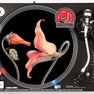 DJ Industries - Pink Floyd Flowers The Wall - DJ slipmat LP record player turntable