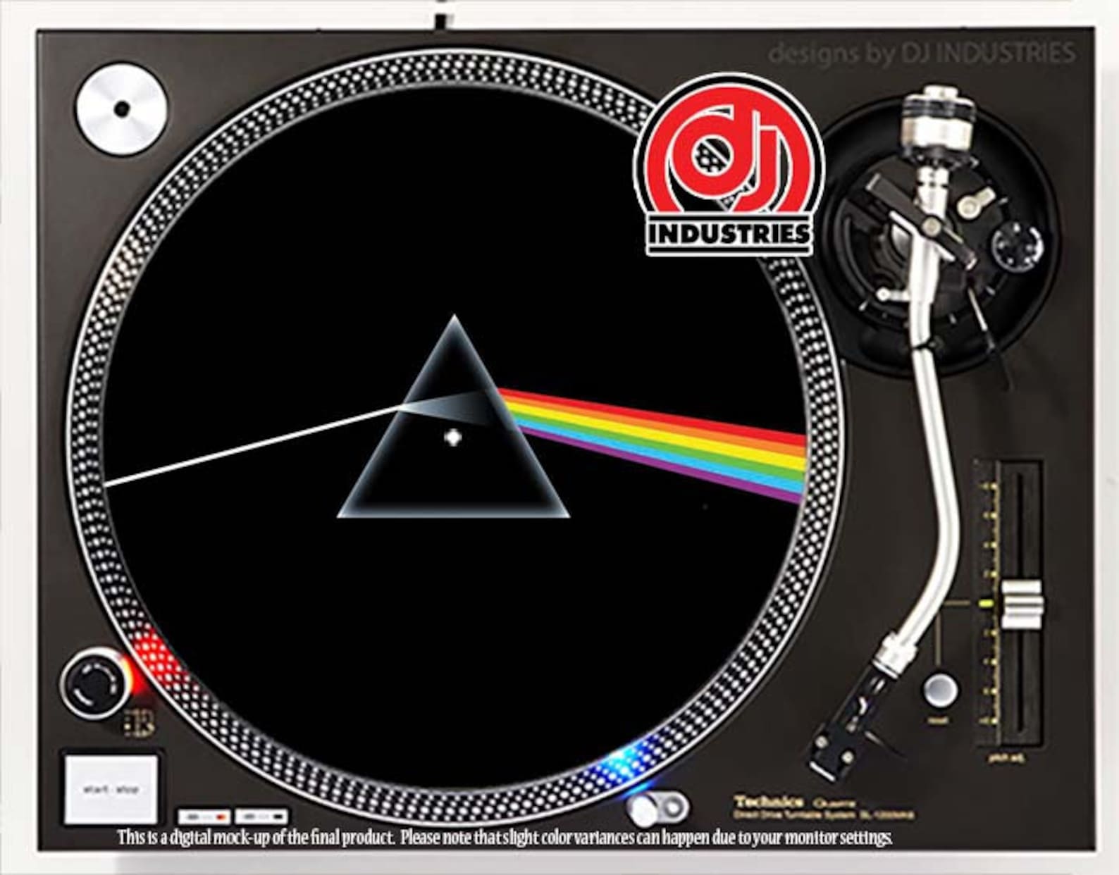DJ Industries Pink Floyd Dark Side of the Moon DJ Slipmat Etsy