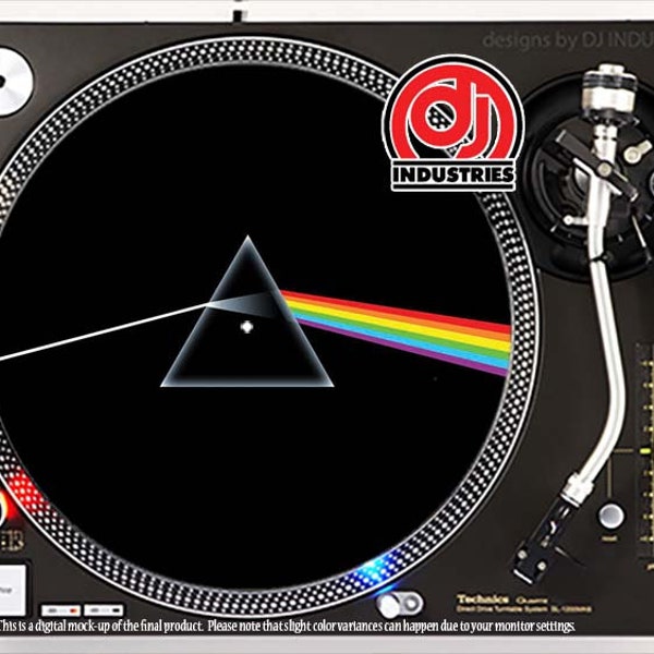 DJ Industries - Pink Floyd Dark Side Of The Moon - DJ slipmat LP record player turntable