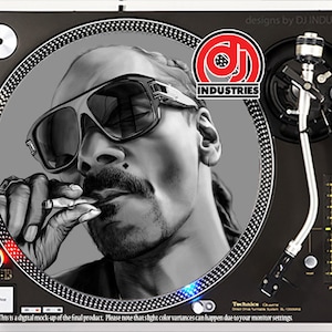 DJ Industries - Snoop Dogg - DJ slipmat LP record player turntable