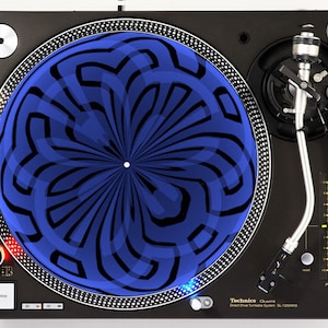 DJ Industries - Big Blue - DJ スリップマット LP レコード プレーヤー ターンテーブル