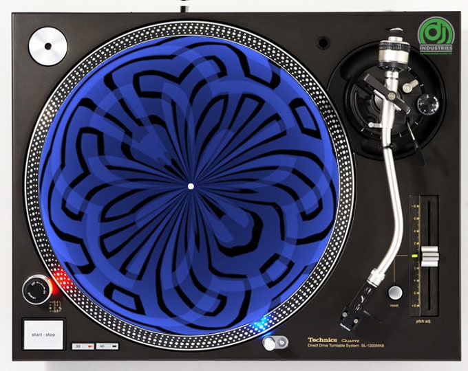 DJ Industries - Big Blue - DJ slipmat LP record player turntable