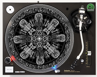 DJ Industries - Skeleton Party - DJ slipmat LP gramofon gramofon