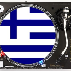 DJ DJ Branchen - Griechenland Flagge - slipmat