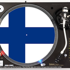 DJ DJ Branchen - Finnland Flagge - slipmat