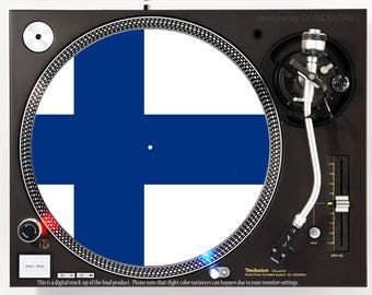 DJ Industries - Finland Flag - DJ slipmat