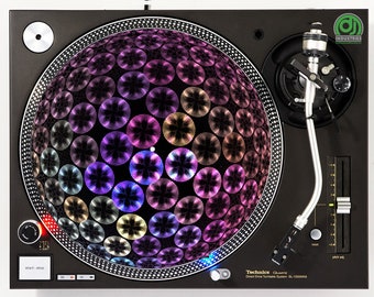 DJ Industries - Orbital Circles - DJ slipmat LP record player turntable