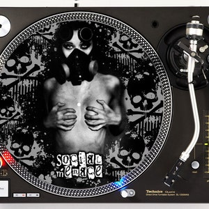 社会的脅威エクスポージャー - DJ スリップマット LP レコード プレーヤー ターンテーブル