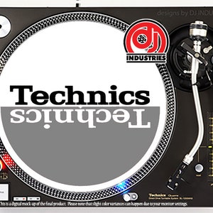 DJ Industries - Technics Mirror Classic bk/gry/wh- DJ スリップマット LP レコード プレーヤー ターンテーブル