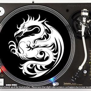 DJ Industries - Tribal Dragon - DJ slipmat LP record player turntable