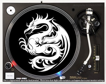 DJ Industries - Tribal Dragon - DJ slipmat LP record player turntable