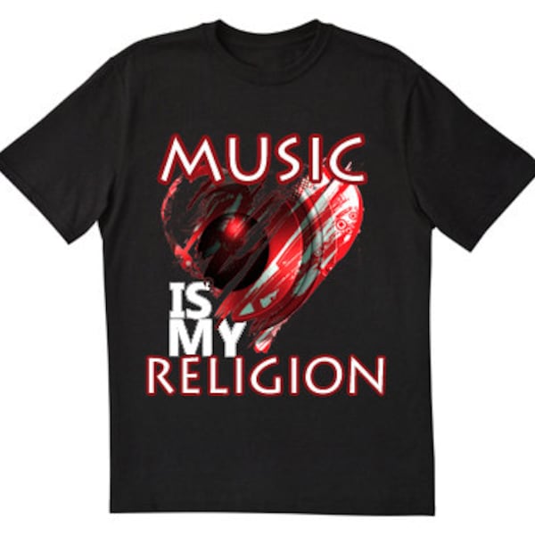 Unterirdischen Revolution - Musik ist meine Religion t-shirt