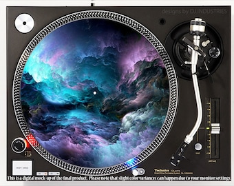 DJ Industries - Cloudy Chaos - DJ slipmat LP record player turntable
