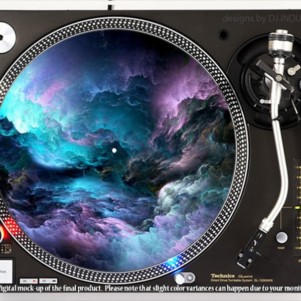 DJ Industries - Cloudy Chaos - DJ slipmat LP record player turntable