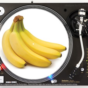 DJ Industries - バナナスピン - DJ スリップマット LP レコードプレーヤー ターンテーブル