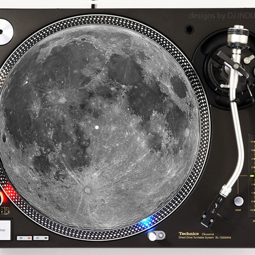 DJ Industries Full Moon DJ Slipmat Etsy