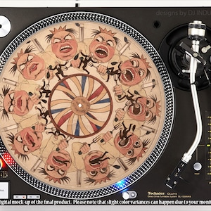 DJ Industries - Mad King Phenakistoscope - DJ slipmat