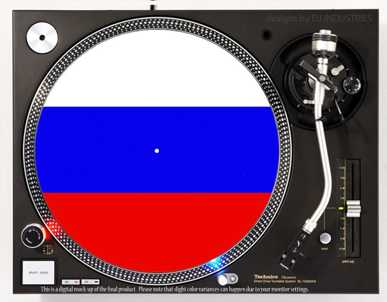 DJ Industries Russia Flag DJ slipmat