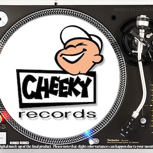 DJ Industries - Cheeky Records - DJ slipmat LP record player turntable