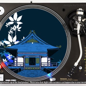 DJ Industries - Japanese Shrine - DJ slipmat LP record player turntable