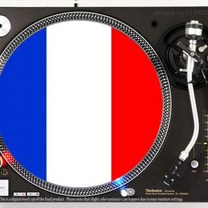DJ DJ Branchen - Frankreich Flagge - slipmat