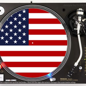 DJ DJ Branchen - USA-Flagge - slipmat