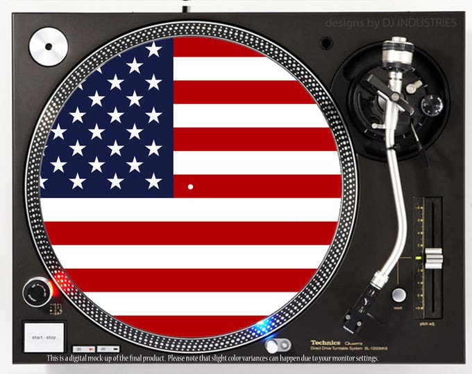 DJ Industries - USA Flag - DJ slipmat