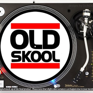 DJ Industries - Old Skool - DJ スリップマット LP レコード プレーヤー ターンテーブル
