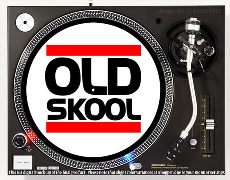 Old Skool DJ Industries DJ slipmat LP record player turntable Record