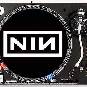 DJ Industries - Nine Inch Nails - Platine vinyle DJ slipmat pour tourne-disque LP