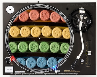 DJ Industries - Ecstacy Art MDMA - DJ slipmat