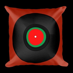 Vinyl Record Designer Throw Pillow