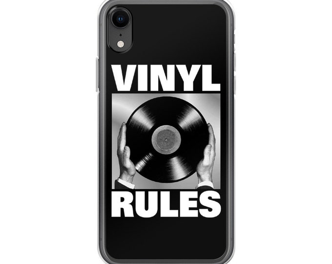 Vinyl Rules - Phone Case for iPhone 11, 11 Pro, 11 Pro Max, 7 Plus, 8 Plus, SE, X/Xs, Xr, Xs, XR Max, XS Max