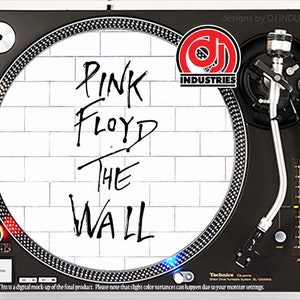 DJ Industries - Pink Floyd The Wall - DJ slipmat LP record player turntable
