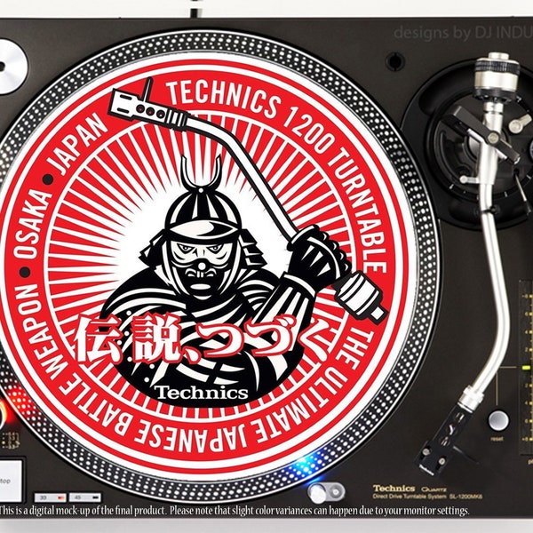 Technics Battle Samurai - DJ slipmat LP record player turntable