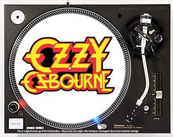 DJ Industries - Ozzy Osbourne - Alfombrilla para tocadiscos LP