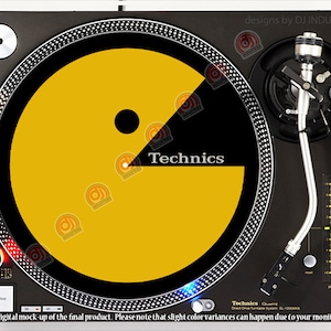 DJ Industries - Technics Pacman - DJ スリップマット LP レコード プレーヤー ターンテーブル