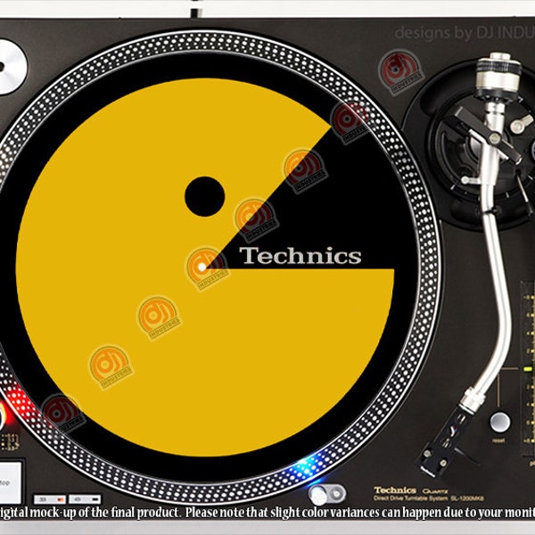 DJ Industries - Technics Pacman - DJ slipmat LP record player turntable