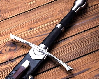 Aragorn's Strider's Ranger Medieval Sword Prop, Ring of Power, Replica Sword, Cosplay Blade Wall Decor ,Christmas Arwen Gift for Him, Dad