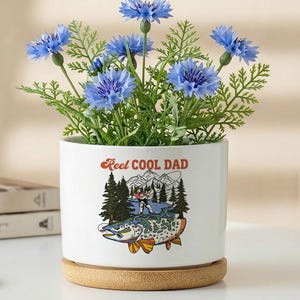 Personalized Father’s Day Plant Pot, Custom Dad Name Planter, Plant Gift for Husband, Grandpa, Stepdad or First Time Dad
