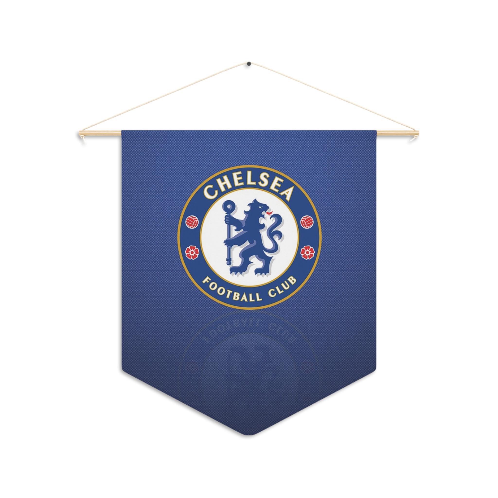 Chelsea FC Gartenschild Aus Metall – Rustikales Design, 40,6 X 17,8 Cm, Mit Aufhängekette
