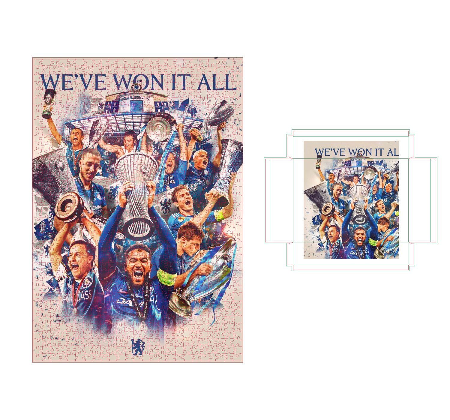 カスタムチェルシーFCパズル1000ピーススタンフォードブリッジフォト